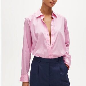 J. Crew Haberdashery Pink Long-Sleeve Button-Down Shirt